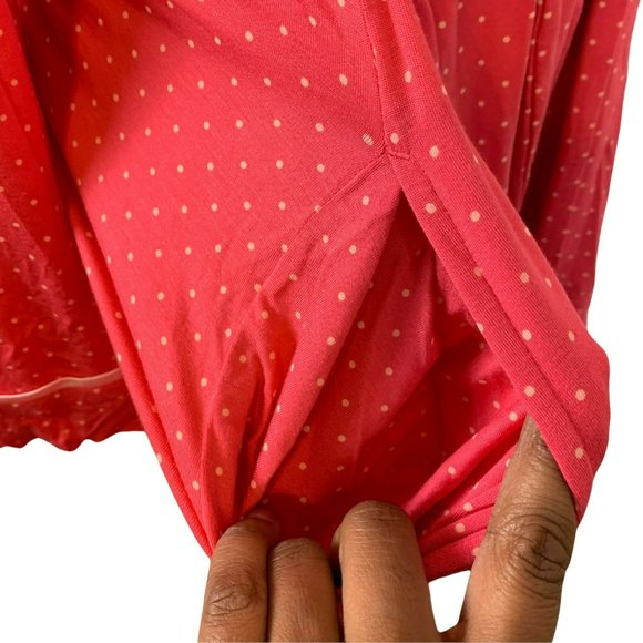 KATE SPADE Women's Size Extra Small Polka Dotted Stretchy Super Soft Robe - Picture 6 of 6